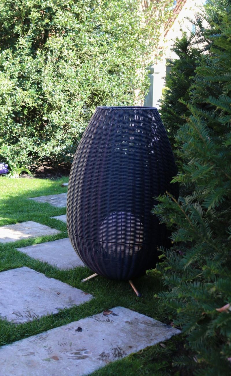 Lucide COLIN IP44 - Nabíjateľná stojaca lampa Vonkajšia - Batéria - LED Dim. - 1x3W 3000K - IP44 - 3 StepDim - Čierna